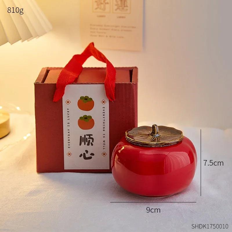 

Креативная искусственная банка хурмы для ароматерапии, украшение для стола, керамические изделия, подарок, современный домашний декор, аксессуары