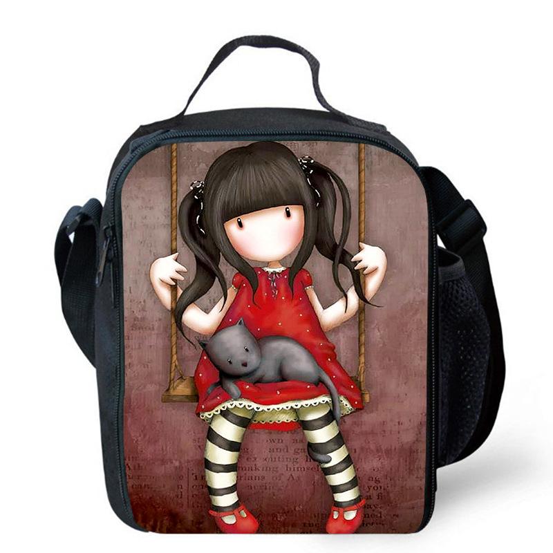 Gorjuss santoro peripheral animation backpack men and women pencil bag meal bag satchel