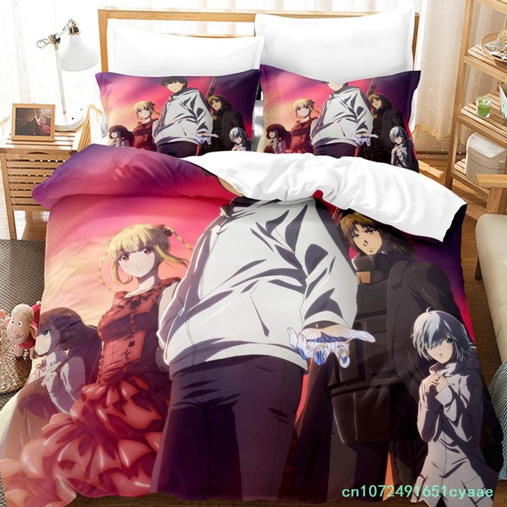 Darwin's Game Bedding Set Single Twin Full Queen King Size Bed Set Adult Kid Bedroom Duvetcover Sets Anime Kawaii