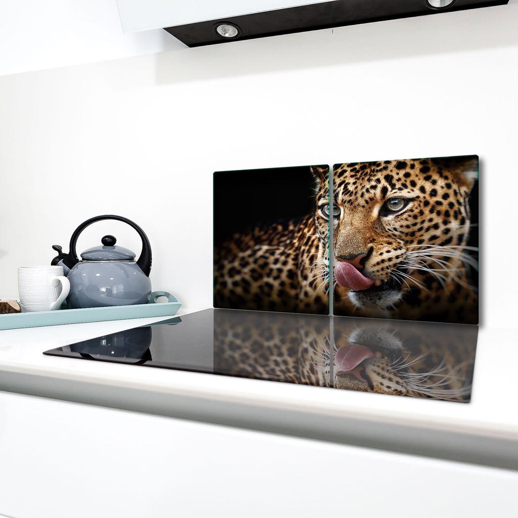 2x GLASS PROTECTIVE PLATE FOR STOVE 40x52 TIGER