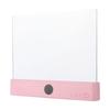 Flat Book Light Clear Rechargeable with 3 Colors Timer Dimmable Night Reading Doodleable Panel Plate Lamp Full Page Pink