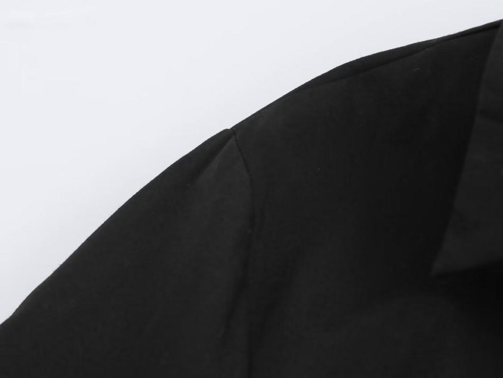 2024 Autumn Women's European & American Style Polo Collar Long Sleeve Dress