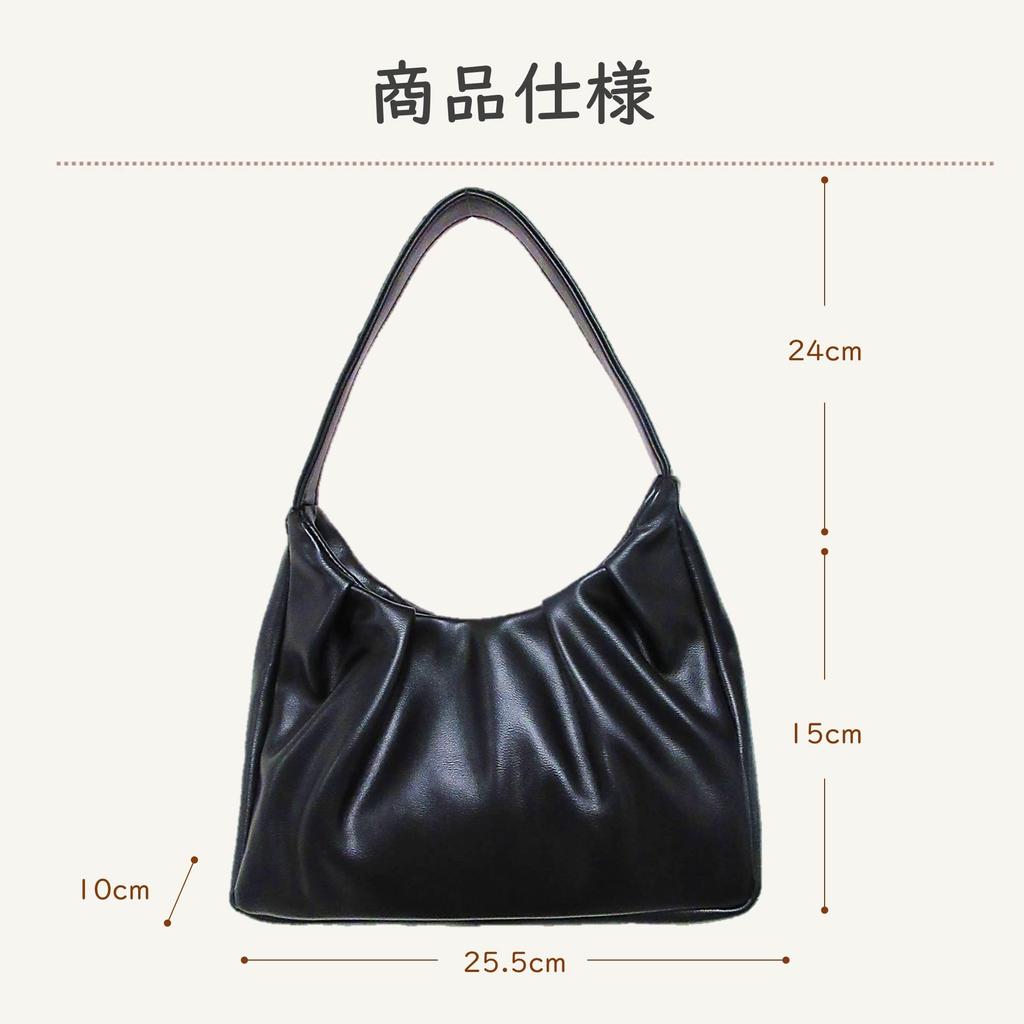 KAIYU Women's Formal Mini Shoulder Bag in Black PU Leather