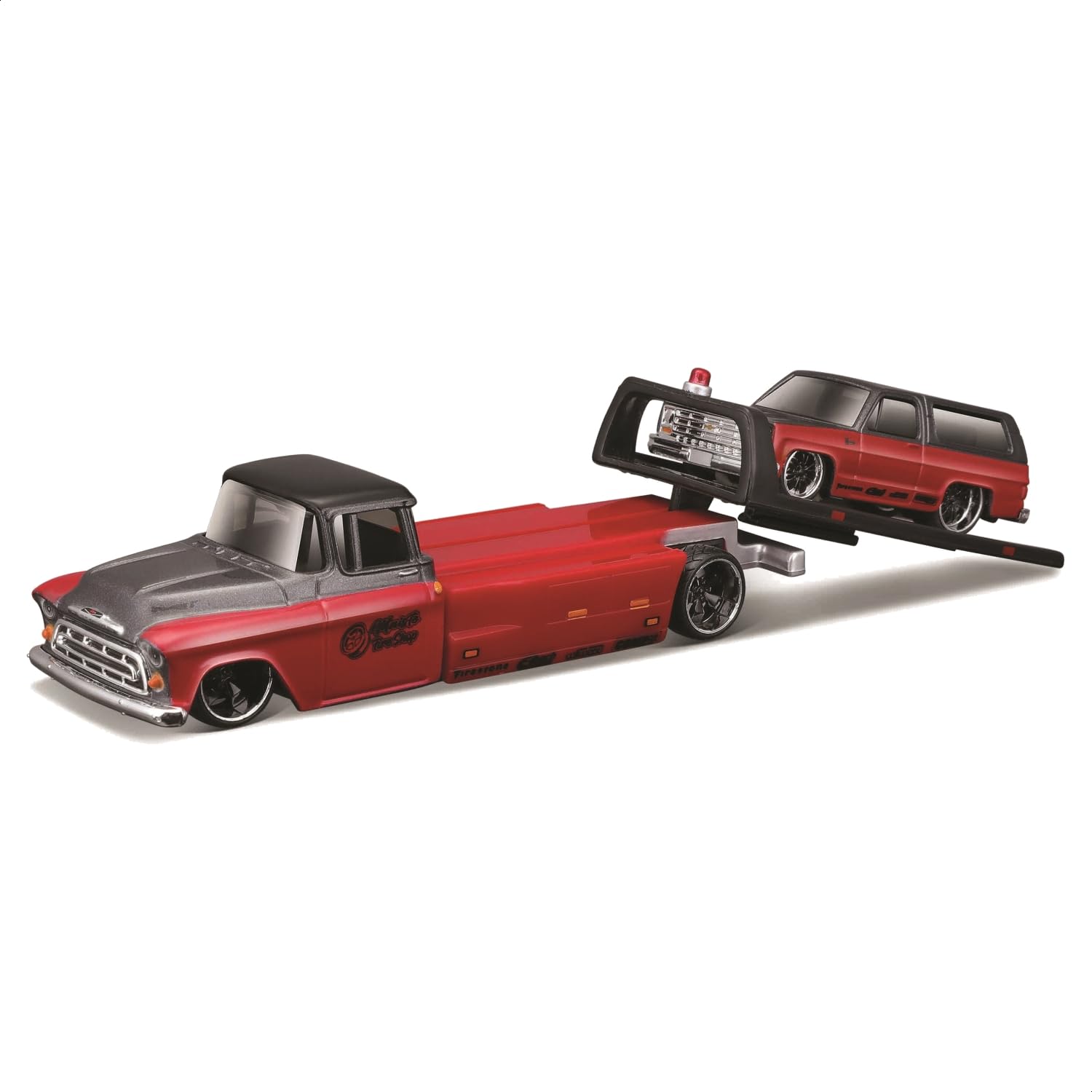 

Maisto Scale Elite Transport Diecast Model Car Flatbed 1979 Chevrolet K5 Blazer 1/64 (Chevrolet / - Red/Black)