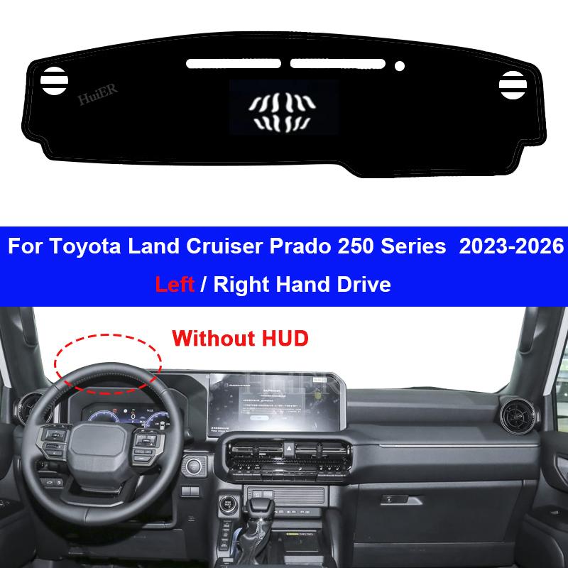 For Toyota Land Cruiser Prado 250 Series 2026 2026 2026 2026 Car Dashboard Cover Avoid Light Mat Non-Slip Pad Dash Accessories