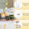 Transparent Glass Candlestick Cylinder Tea Light Candle Holders for Table Centerpieces Wedding Party Dining Room Decorations