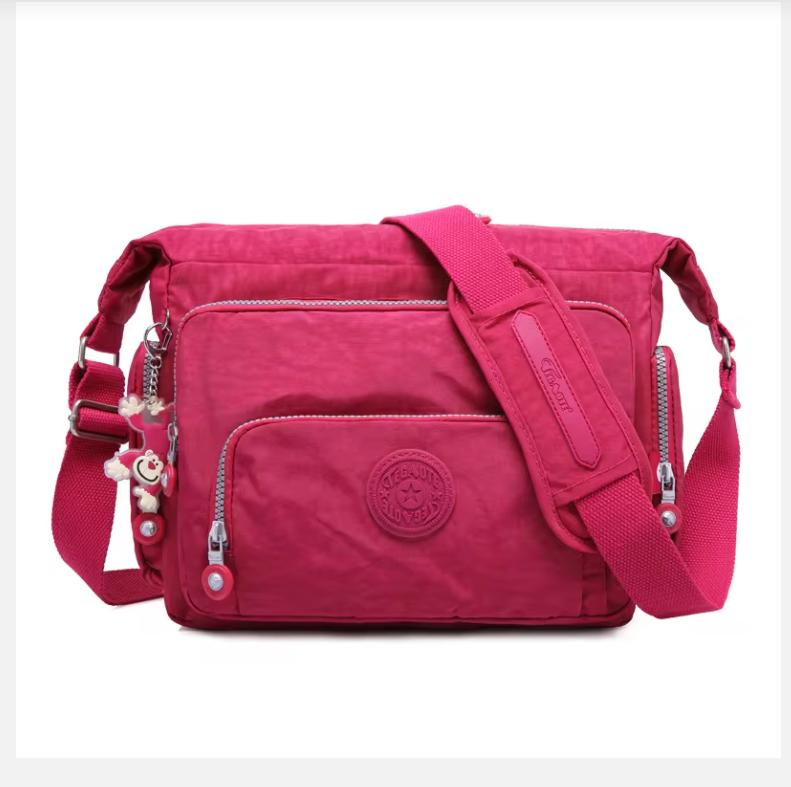 Hochwertige A4 Herren Damen Schulter Umhängetasche Cross Body Große Kapazität Geldbörse Wasserdicht Leicht Blau Lila Rot M1304