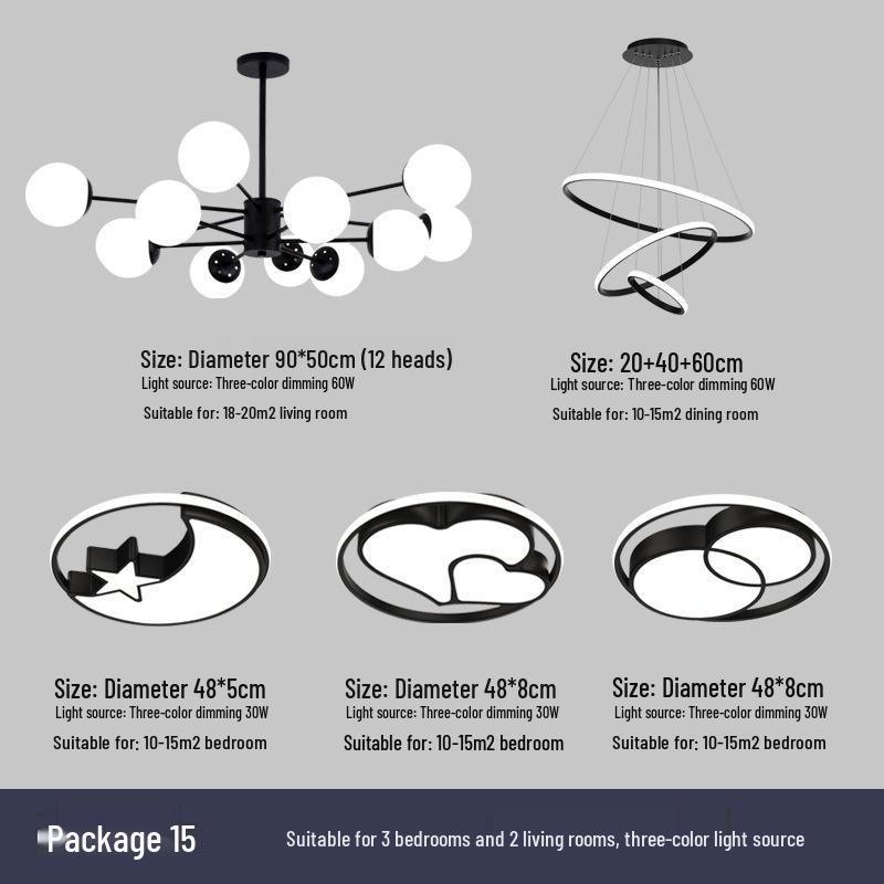 Nordic Modern Chandelier - Elegant, Atmospheric Lighting for Living Rooms, Bedrooms, or Dining Areas