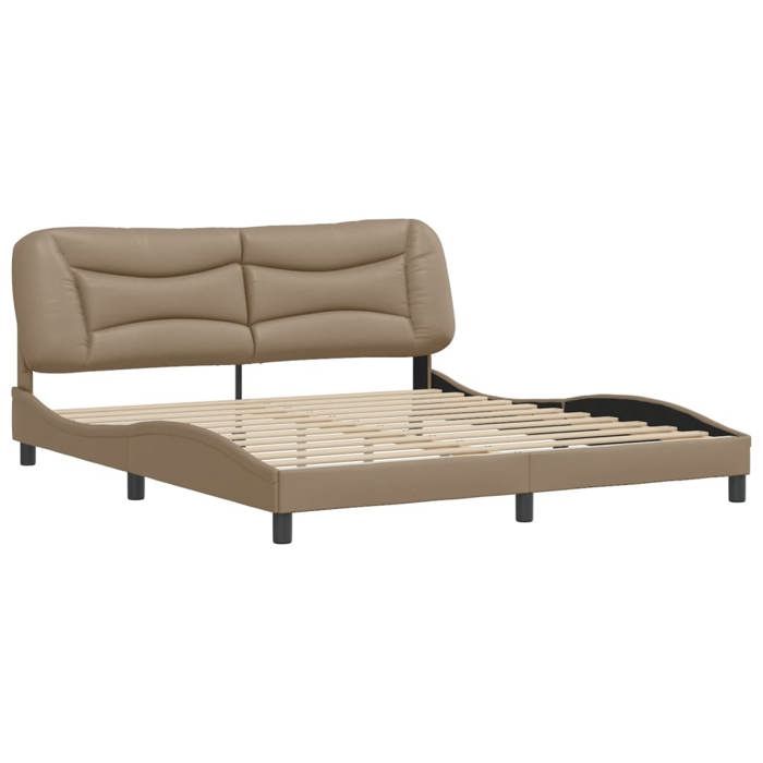 VidaXL Bed Frames with Headboard, Upholstered Bed, Slat Base, Double Bed, Adult Bedroom Bed 3208020