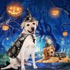 Funny Pumpkin Pet Halloween Costumes Cape Adjustable Soft Cats Cosplay Clothes Bat Black Halloween Pet Apparel Party