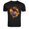 Crow On Skull Dark Gothic Art Graphic T-Shirt