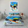 "Snowboarding Gear Set Outdoor Sports" Soft Comfortable Duvet Cover Bedding Set Included 1*Duvet Cover & 2*Pillowcases gift