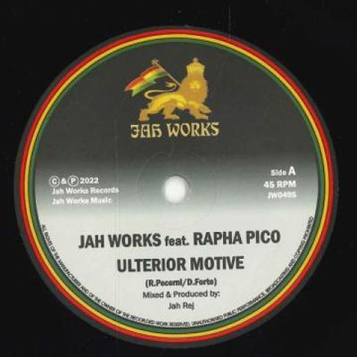 7-inch Plaat JAH WORKS, RAPHA PICO / JAH REJ - Ulterior Motive / True Purpose Dub JWO49S Jah Works 2022 Europa Reggae, Ska & Dub