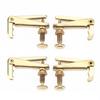 4Pcs Durable Alloy Fine Tuners String Adjusters Replacement Parts for 3 4 4 4 Violin(Gold)