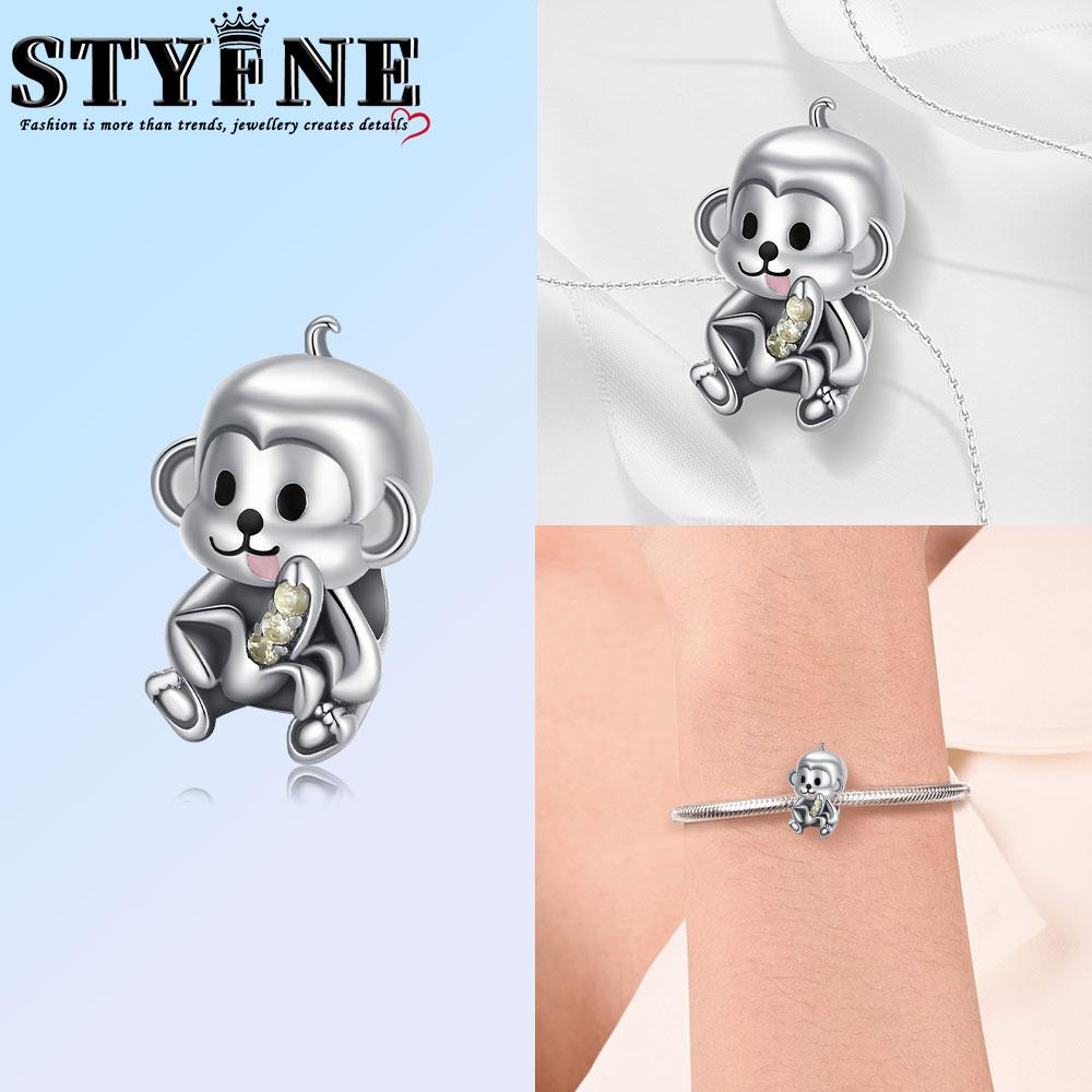 Fine Copper Fit Original Bracelet Diy Women Jewelry Gift Cute Shining Love Heart Zircon Animal Charms Penguin Cat Frog Beads