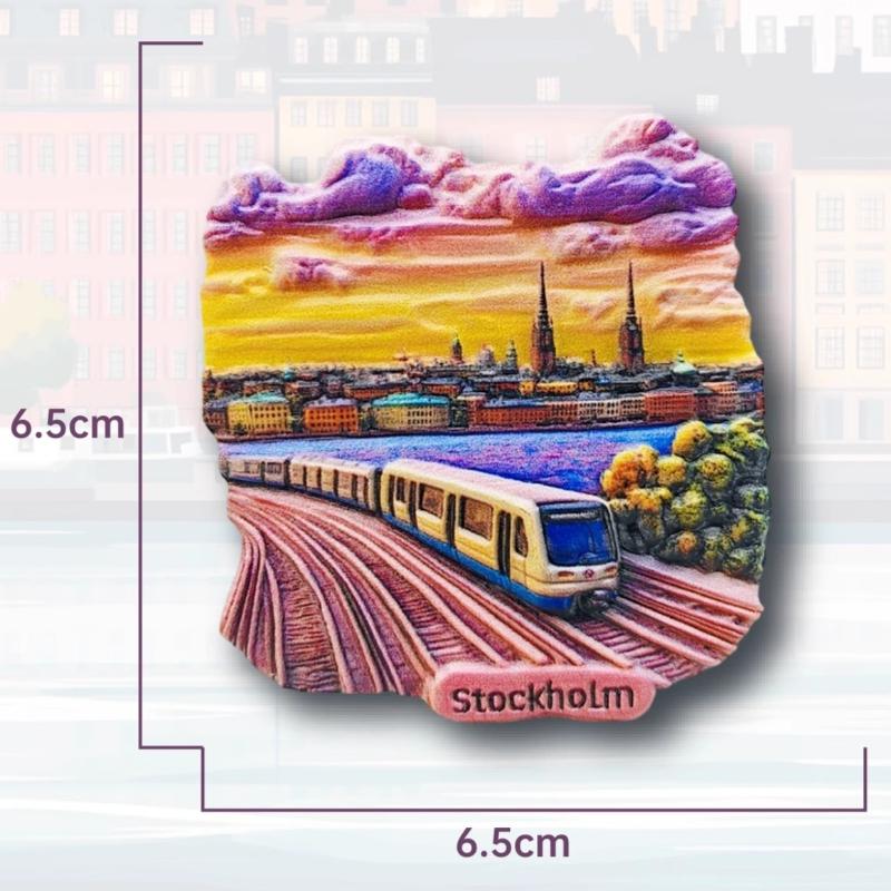 

Sweden Fridge Stickers Fairy Tale Souvenirs Home Decoration Wedding Gifts Message Board magnetic Stickers