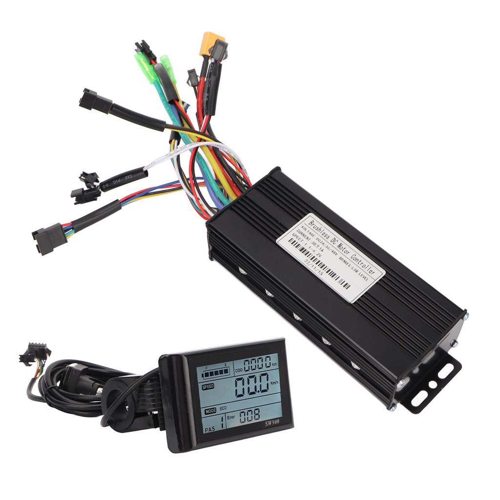Motor Brushless Controller LCD Display Brushless Controller Kit SW900 Panel 30A 3 Mode Sinusoid