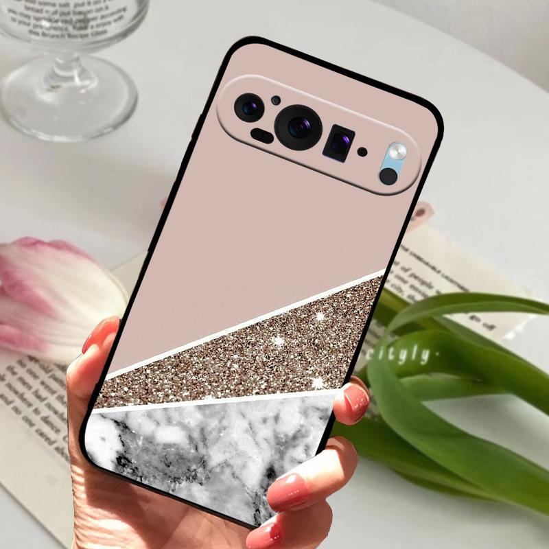 For Google Pixel 9 Pro Case Pixel9 Pro XL Cute Animal Soft Silicone TPU Phone Cover For Google Pixel 9 9a Bumper Fundas Luxury