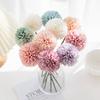 Silk Hydrangea Vase Home Decoration Wedding Bouquet Diy Gift Pompon Centerpieces Bridal Accessories Artificial Flowers Shooting