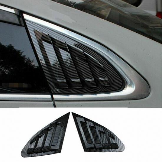 Side Window Louver Shutter Trim Carbon Fiber ABS For Chevrolet Malibu 2016-2022