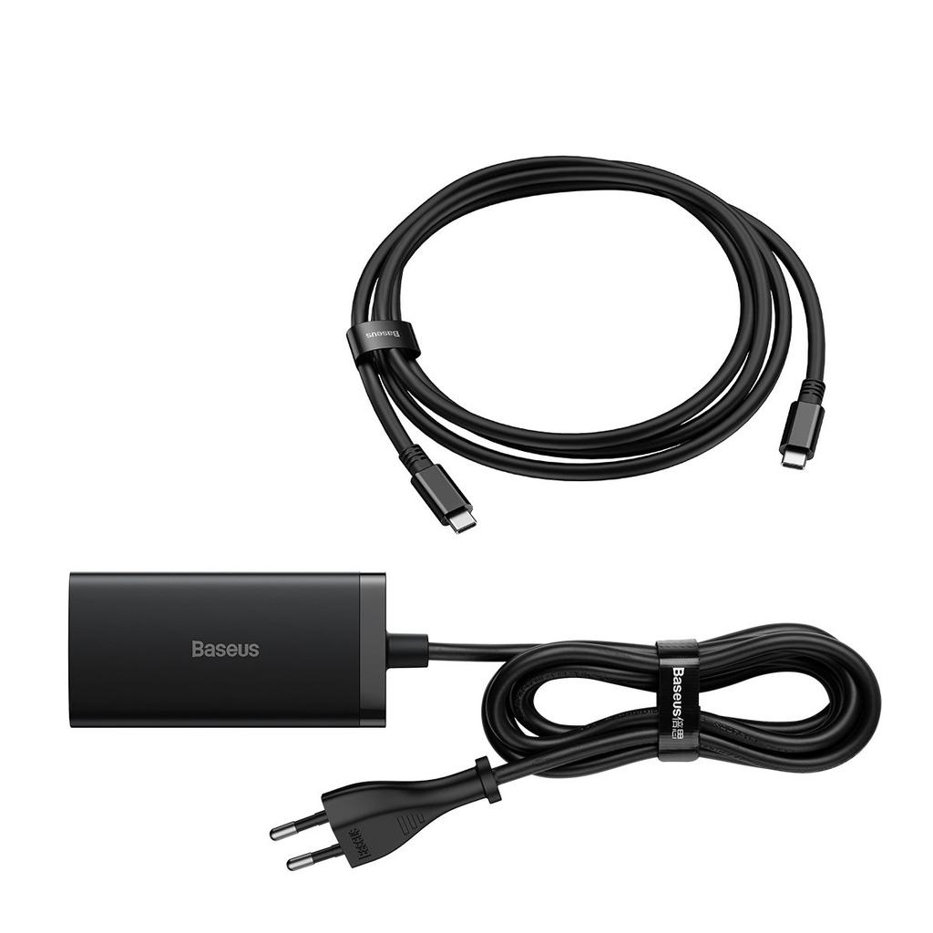 2in1 GaN5 Pro Wall Charger + HUB HDMI Converter 4K 2x USB-C USB-A Black