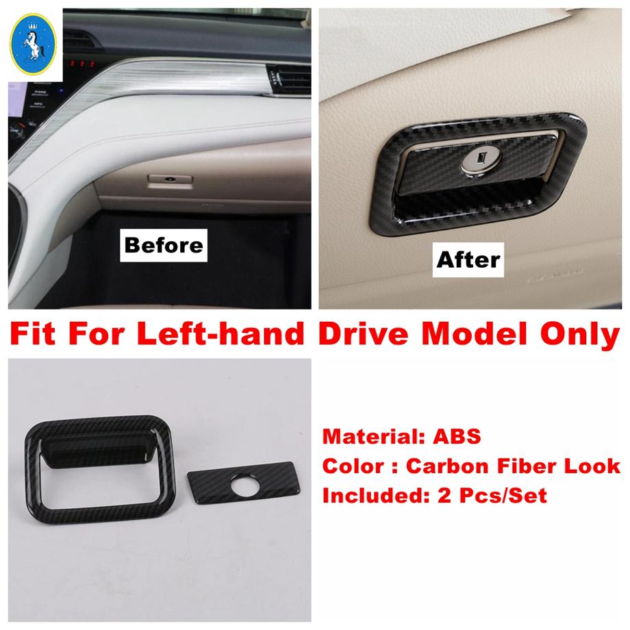 Rearview Mirror / Steering Wheel / Gear Shift Head Cover Kit Trim Fit For Toyota Camry 2018 -  Carbon Fiber Car Accessories