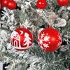 44pcs Christmas Decoration Balls Christmas Tree Hanging Balls Snowflake Balls