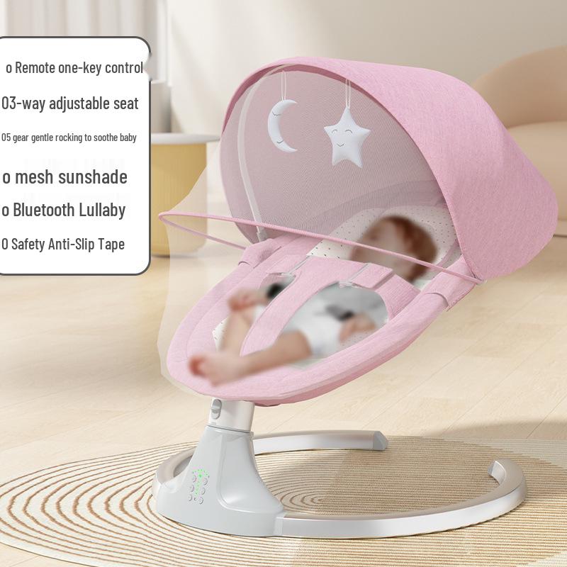 Multifunctional Electric Baby Rocking Chair Cradle: Newborn Comfort Recliner for Sleeping.