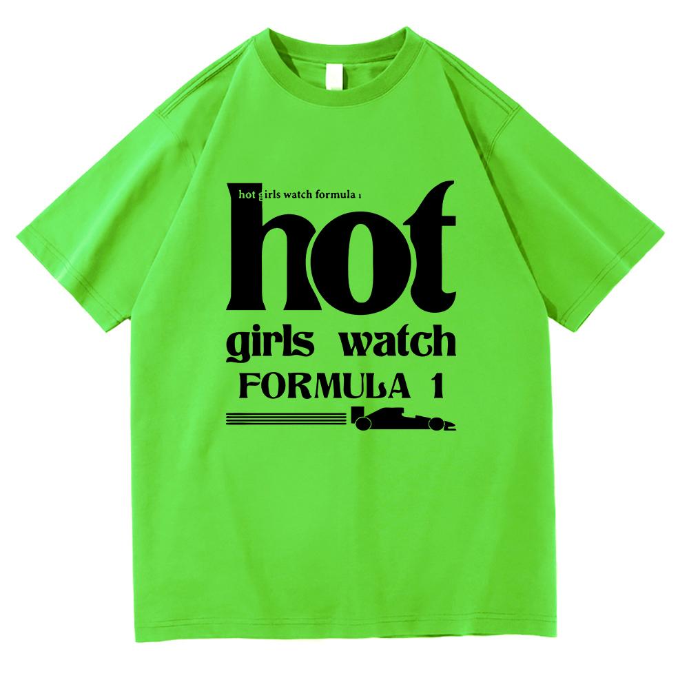 

Hot Girls Watch F1 T Shirt Funny UnisexWomen Clothing Harajuku TShirt Unisex High Quality Casual Cotton Tees Shirts Graphic Tops 4XL