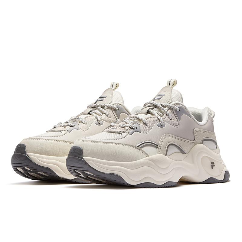 Fila Fusion Bubble Shoes Fashion Comfortable Casual Shoes Women Sneakers Pale-Gray T12W531005FCW