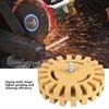 100mm 4in Grinding and Polishing Zigzag Teeth Shape Rubber Wheel Eraser(Shank)