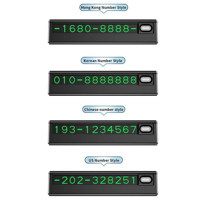 Beautiful And Simple Temporary Parking Number Plate,With 5 Sets Of Numbers, Economical And Practica 1Pc