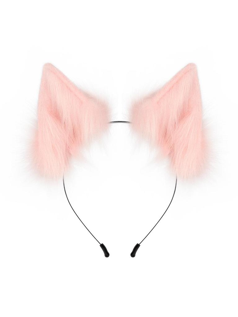 Faux Fur Wolf Ear Headband for Cosplay and Role-Playing