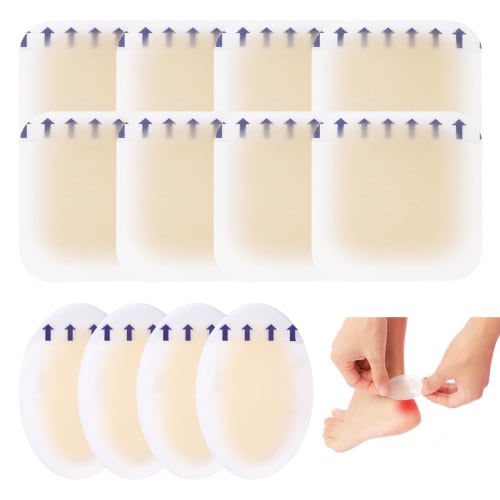 Nalaina Anti-Shoe Blister Tape, Foot Protection Pads, Strong Adhesive, Waterproof, 12-Pack, Prevents Blisters, Protects the Soles of Your Feet, and Mo