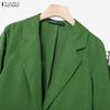 ZANZEA Women Long Sleeve Cardigan Tops and Long Pants Casual Two Piece Suit Sets
