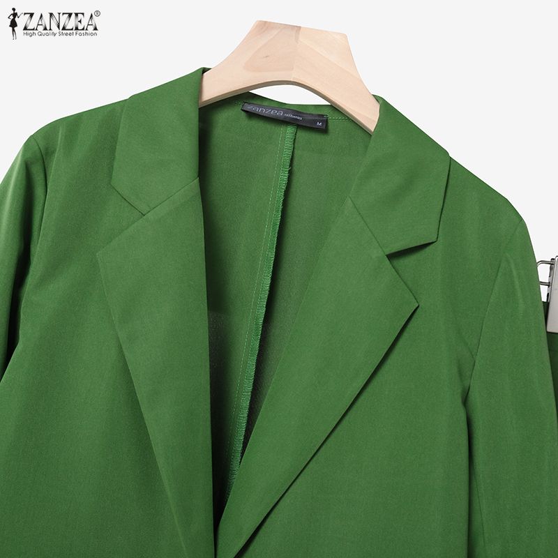 ZANZEA Women Long Sleeve Cardigan Tops and Long Pants Casual Two Piece Suit Sets