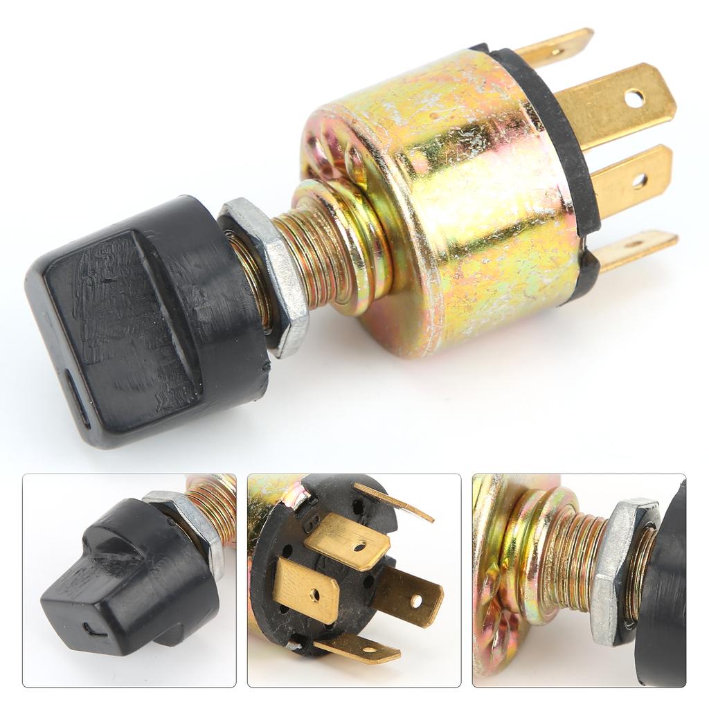 Air Conditioning 3 Speed Blower Switch AC Control Plastic Rotation Knob Universal for 12V 24V Car