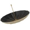 Retro Wind Umbrella Log Handle Vinyl Thickened Sun Umbrella Sunshade Sunscreen UV Protection Dual-purpose Folding