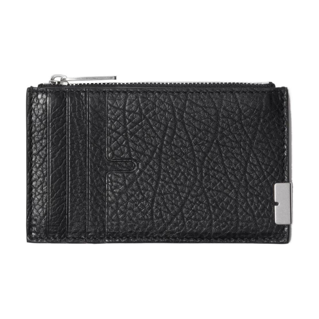 

Burberry Zipper Card Holder With Four Slots In Pebbled Leather Men Wallets Black 80825781 Gift Set(Basic Set+Box+Shopping Bag)