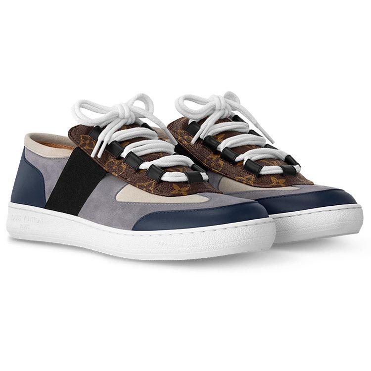 Louis Vuitton Lous Sneakers 'Blue Grey With Brown Monogram' Women's 1ABUUP