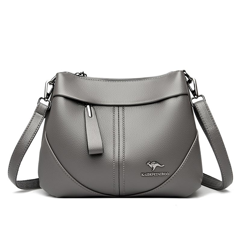 Artificial Leather Women Tote Bag Soft Cowhide Ladies Shoulder Crossbody Bags Fashion Female Messenger Sac