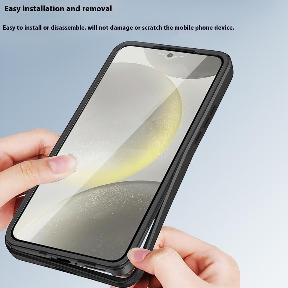 For Xiaomi Poco X7 5G/Redmi Note 14 Pro+ 5G/Note 14 Pro 5G Case Acrylic + TPU Clear Phone Cover with PET Screen Film