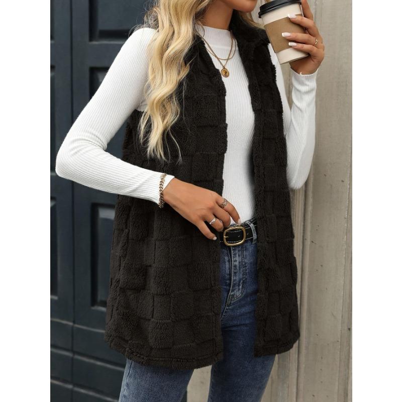 Modische Damen Freizeitweste Elegante Strickjacke