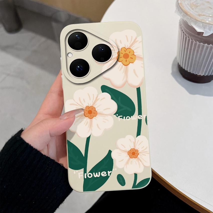 

Для Huawei Nova Y90 Y61 Y70 4E 5T 6 7 8 9 SE Y72 Pura 80 Pro Красивый чехол для телефона с цветущими цветами Мягкий силиконовый пылезащитный чехол для защиты для Huawei Honor X20