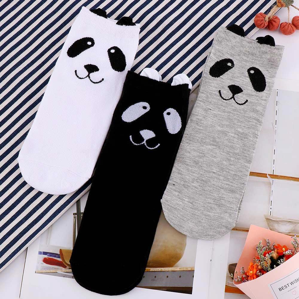 

Cute Unisex Calcetines Ankle-High Cartoon Panda Socks 3D Printed Spring Autumn Socks