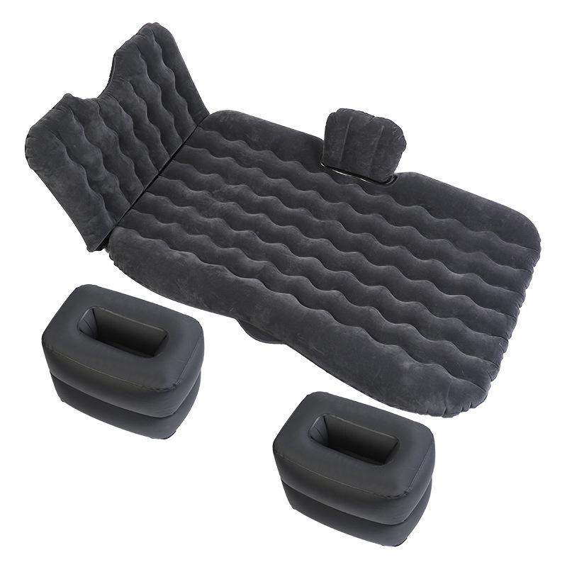 Folding SUV Inflatable Car Bed - PVC Flocking Travel Mattress