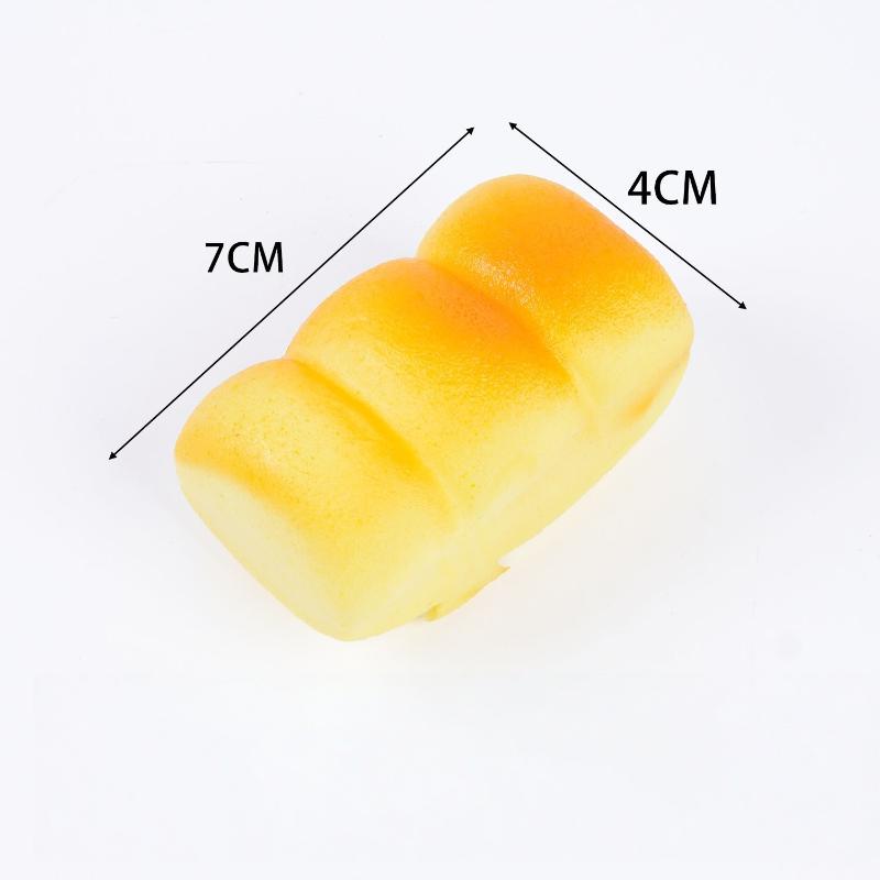 Simulation Food Slow Rebound Squeeze Toy 1Pcs Soft PU Bread Donut Cake Design Stress Reliever for Office Workers Anxiety Reduction
