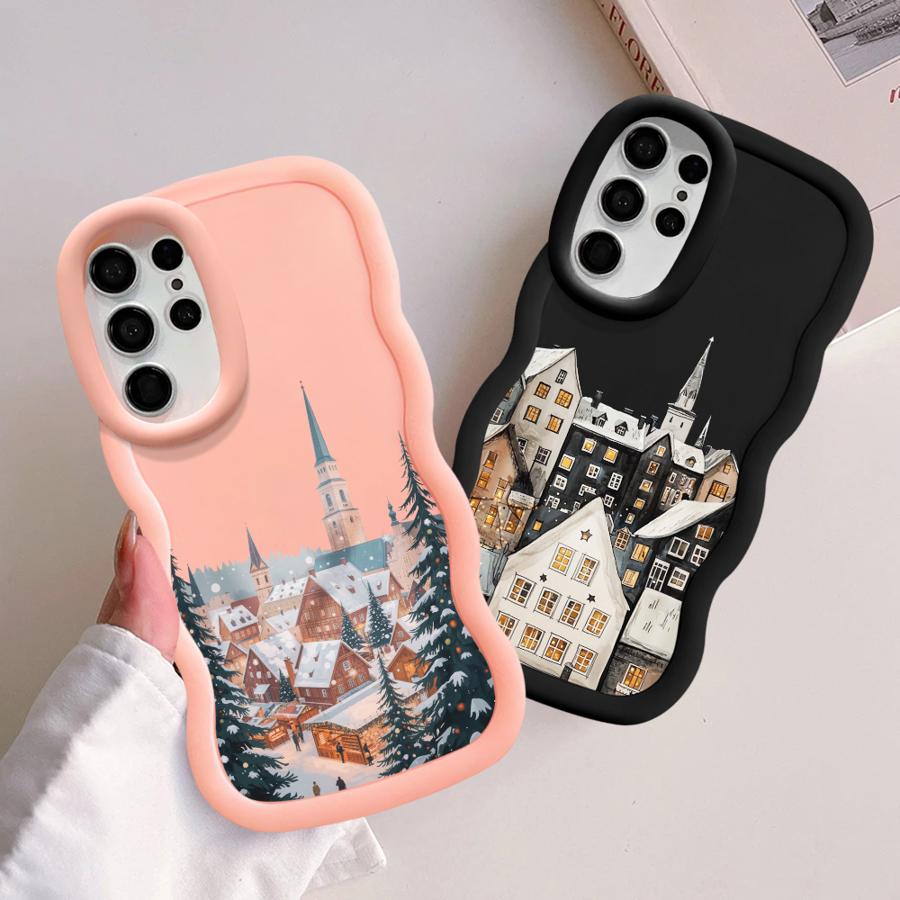 Case for Samsung Galaxy S25 S22 Ultra A26 A25 S21 S24 S20 FE S23 Plus Soft Phone Cover A35 A36 A54 A34 A24 A55 Christmas Santa