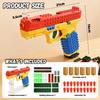 Building Block Toy Gun Auto Firing Eject Shell Blowback Soft Bullet Pistol Empty Hanging Outdoor Cs Game For Boys Adults Gift