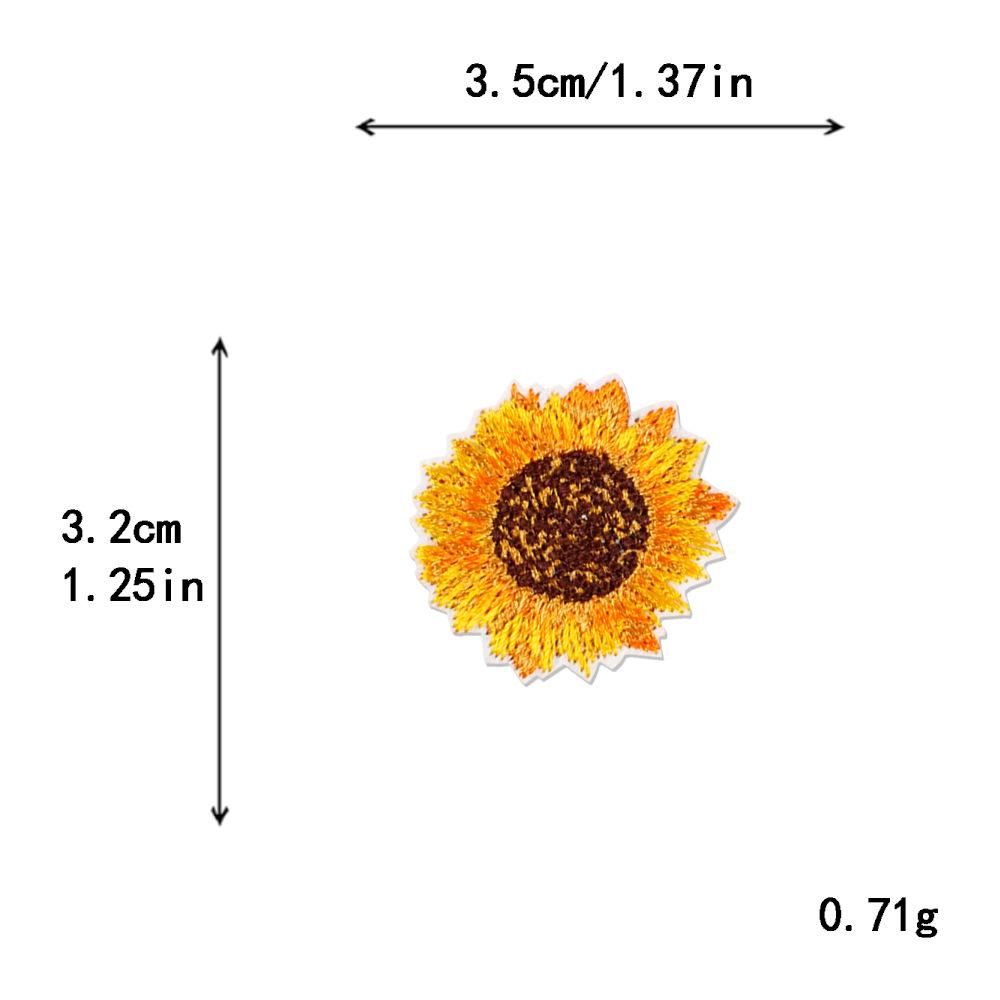 

Нашивка для вышивки подсолнуха и ромашки своими руками для шляп, сумок, курток и многого другого.
